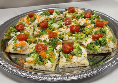 veggie pizza a catered affaire